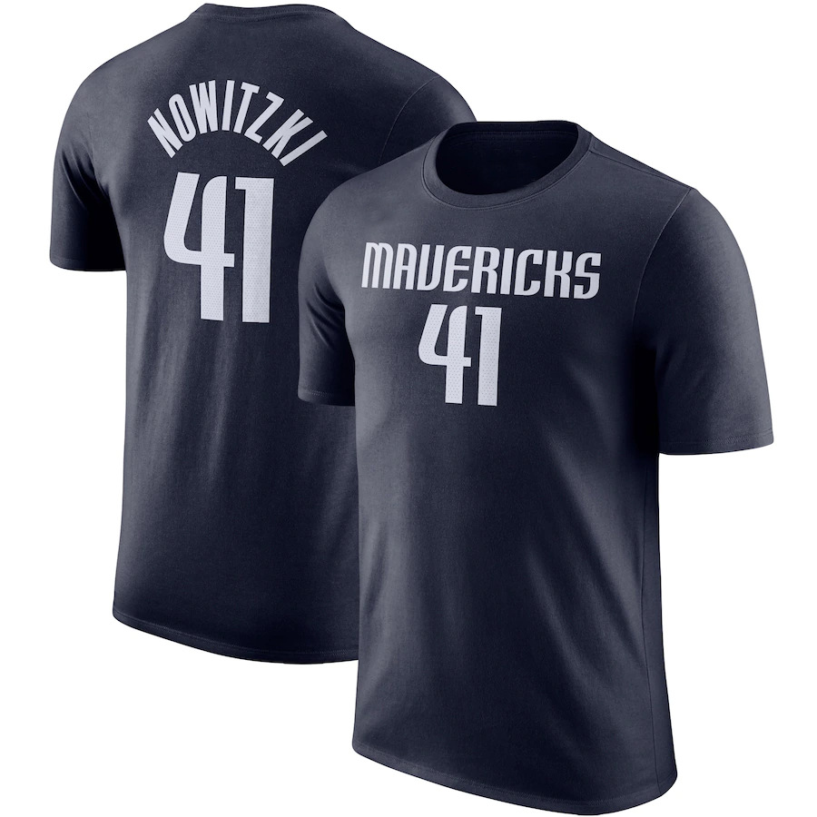 Men NBA Dallas Mavericks #41 Nowitzki 2024 T shirt